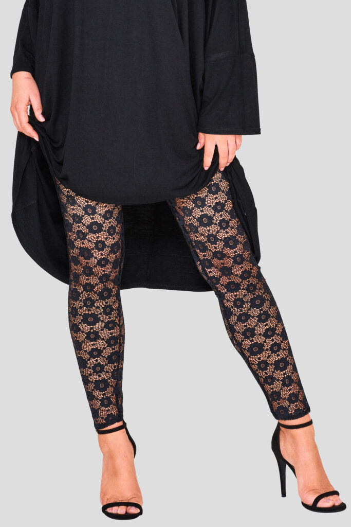 Wholesale curve lace legging plus size Fashion Book