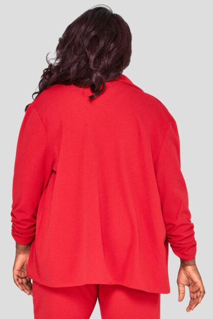Fashionbook Wholesale Plus Size Red Blazer