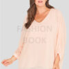 fashionbook wholesle plus size chiffon top made in england