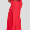 Wholesale Fashionbook Plus Size Red Wide Leg Trousers