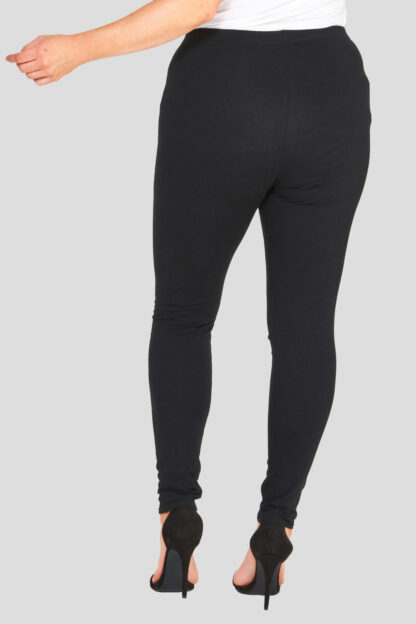 Wholesale black plus size black ripped leggings