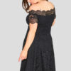 fashionbook wholesale plus size clothing vintage lace skater dress