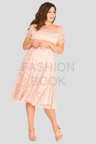 fashionbook wholesale plus size clothing vintage lace skater dress