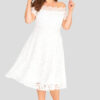 fashionbook wholesale plus size clothing vintage lace skater dress