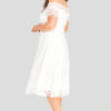 fashionbook wholesale plus size clothing vintage lace skater dress