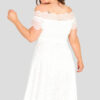 fashionbook wholesale plus size clothing vintage lace skater dress