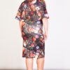 Fashionbook wholesale plus size clothing cape dress