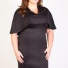Fashionbook wholesale plus size clothing cape dress