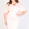 Fashionbook wholesale plus size clothing cape dress