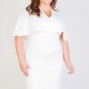 Fashionbook wholesale plus size clothing cape dress