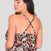 Animal Print Strappy Cami Wholesale Plus Size Top