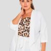 Cowl Print Cami Plus Size Top Wholesale