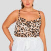 Cowl Print Cami Plus Size Top Wholesale