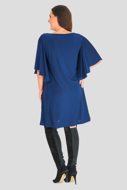 Frill Sleeve Plus Size Wholesale Shift Dress