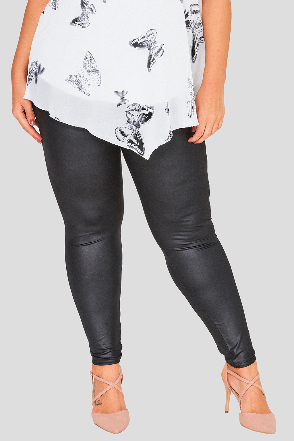 Leggings Plus Size Black Leather PU Leggings Women Women Pants New US Waist  U8M6 - Walmart.ca