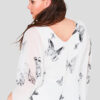 Butterfly Print Plus Size Top Wholesale