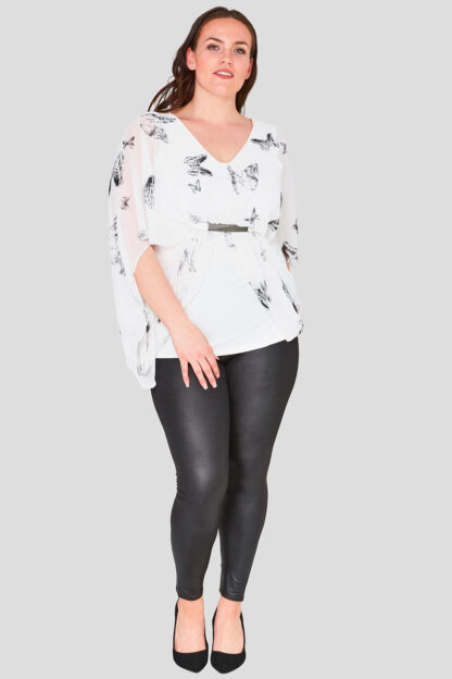 Butterfly Print Plus Size Top Wholesale