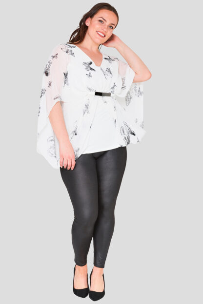 Butterfly Print Plus Size Top Wholesale