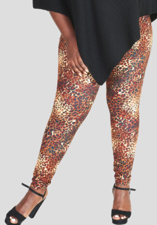 Leopard Print Leggings Plus Size Wholesale
