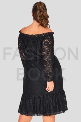 Sunflower Lace Plus Size Bardot Dress Wholesale