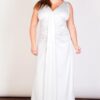 Plus Size Wholesale V Front Maxi Dress