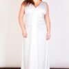 Plus Size Wholesale V Front Maxi Dress