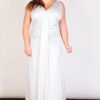 Plus Size Wholesale V Front Maxi Dress