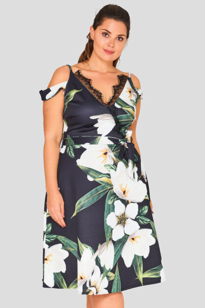 Floral Plus Size Occasion Dress Wholesale