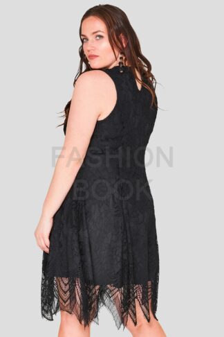 Hand Cut Vintage Plus Size Lace Dress