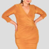 Wrap Front Evening Dress