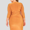 Wrap Front Evening Dress