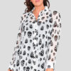 Wholesale Skull Chiffon Swing Shirt