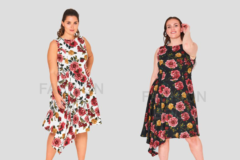 Wholesale plus size midi dresses supplier in the USA & UK